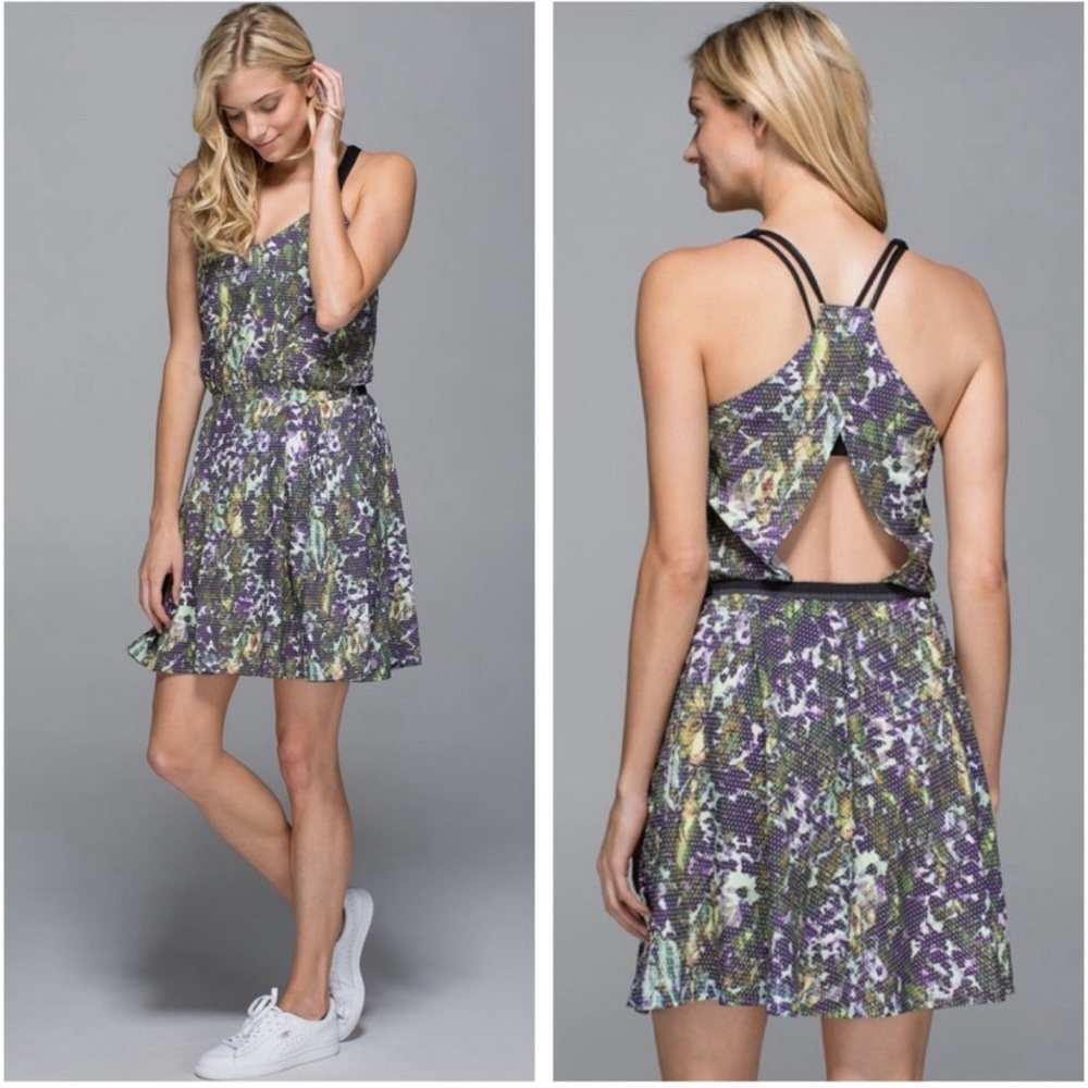 LULULEMON CITY SUMMER FLORAL DRESS 6